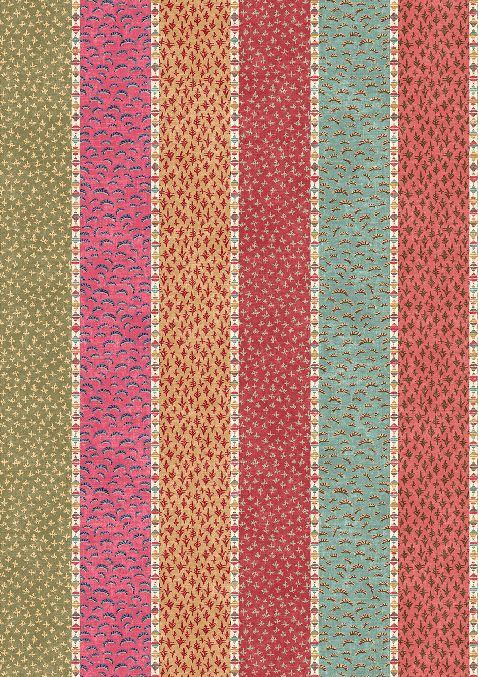Fabric Asha Stripe - Jaipur Spice