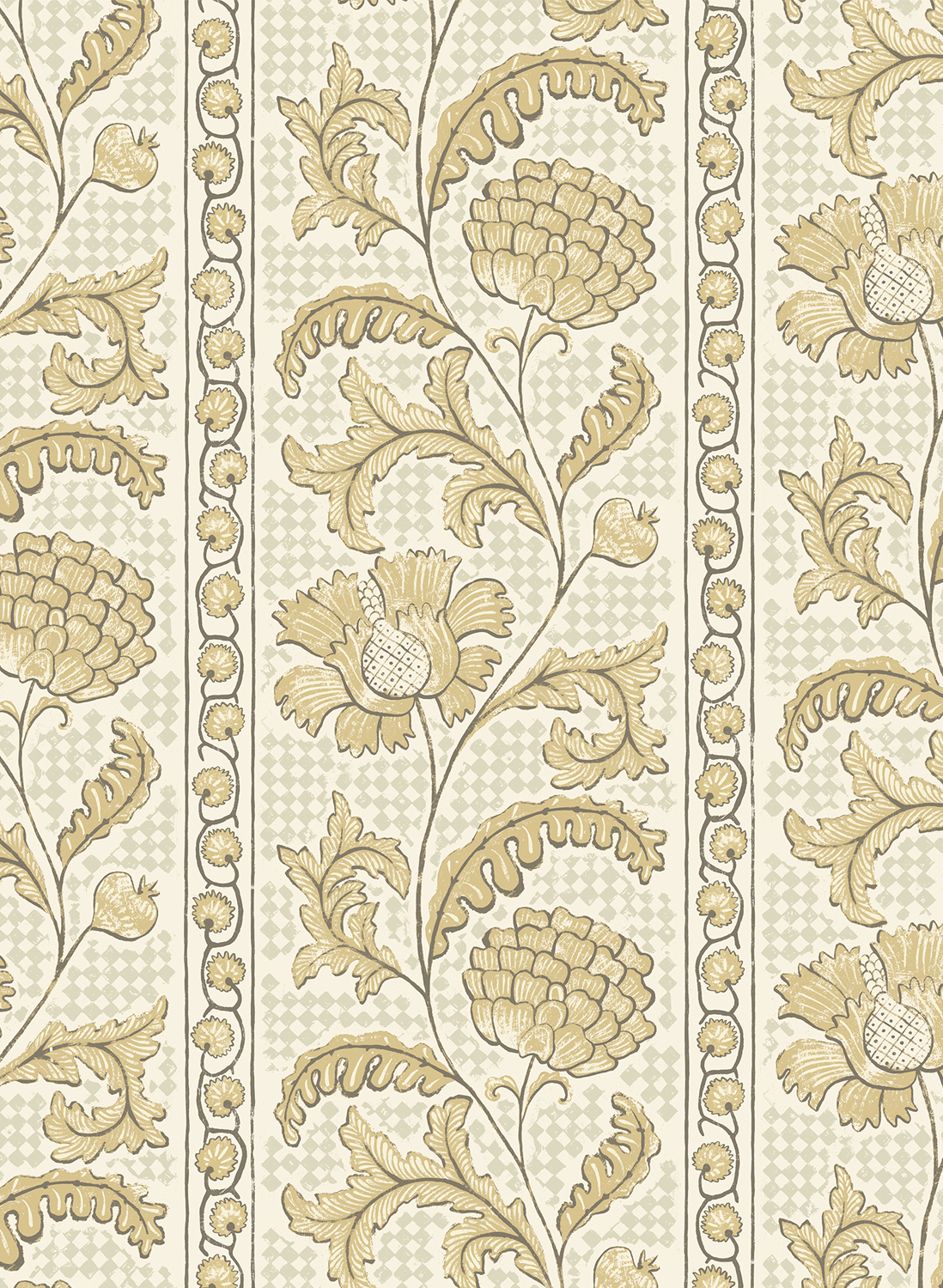 Tapete Floral Check - Lemon and Salt Ridge