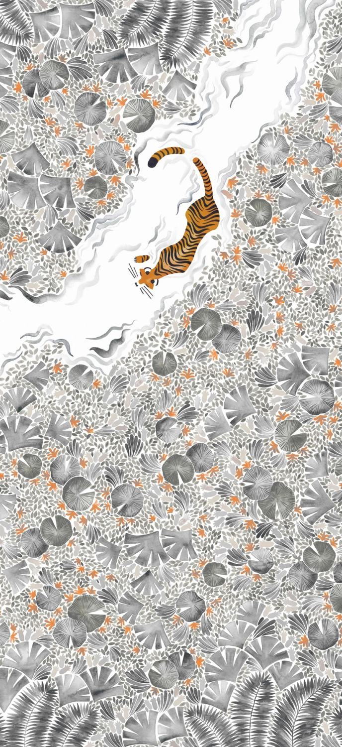 Wandbild Tigres Gris - D 10/11/12