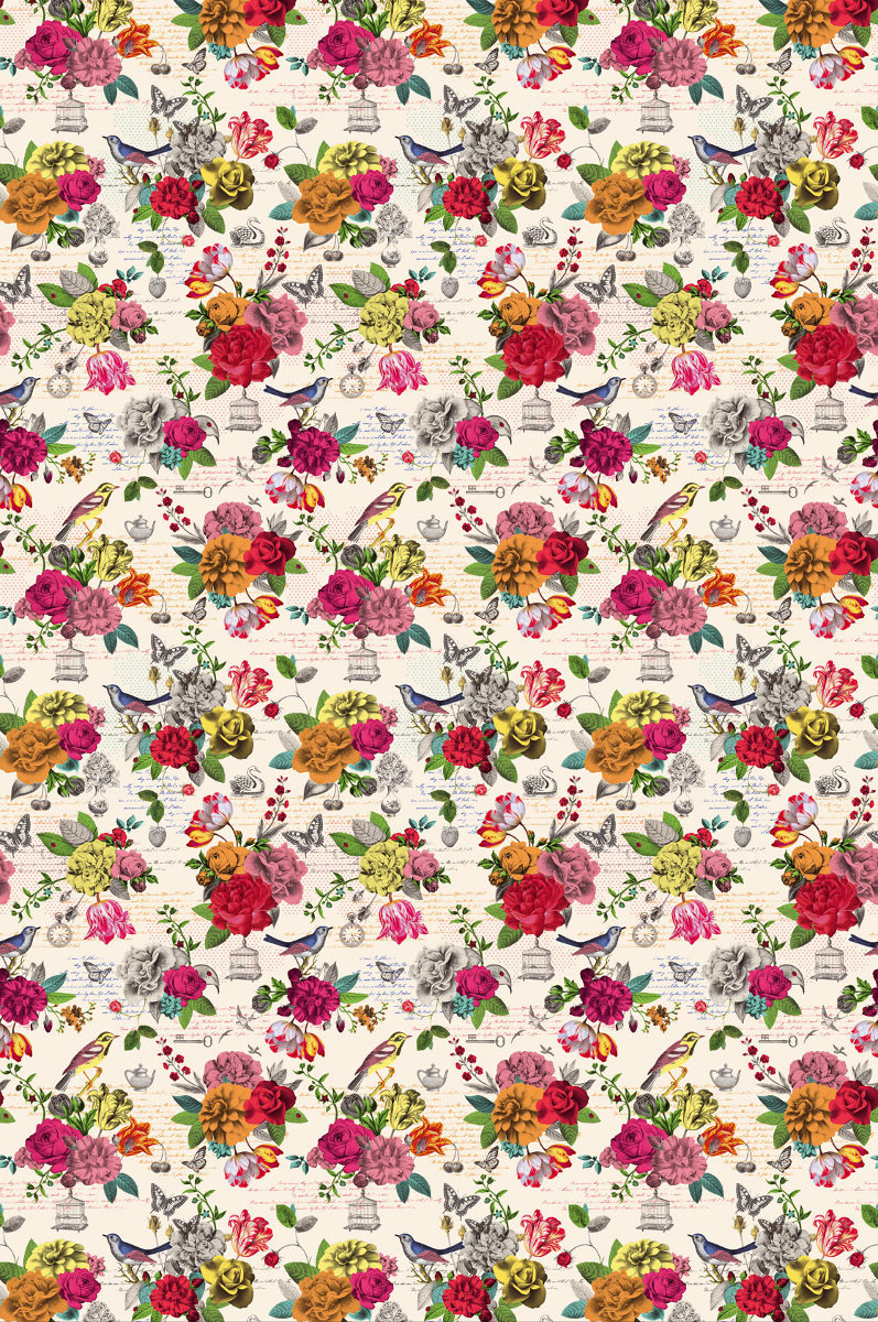 Tapete Flowers - Multicolor
