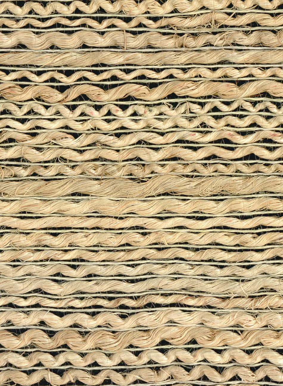 Tapete Abaca Tressé - Naturel Noir