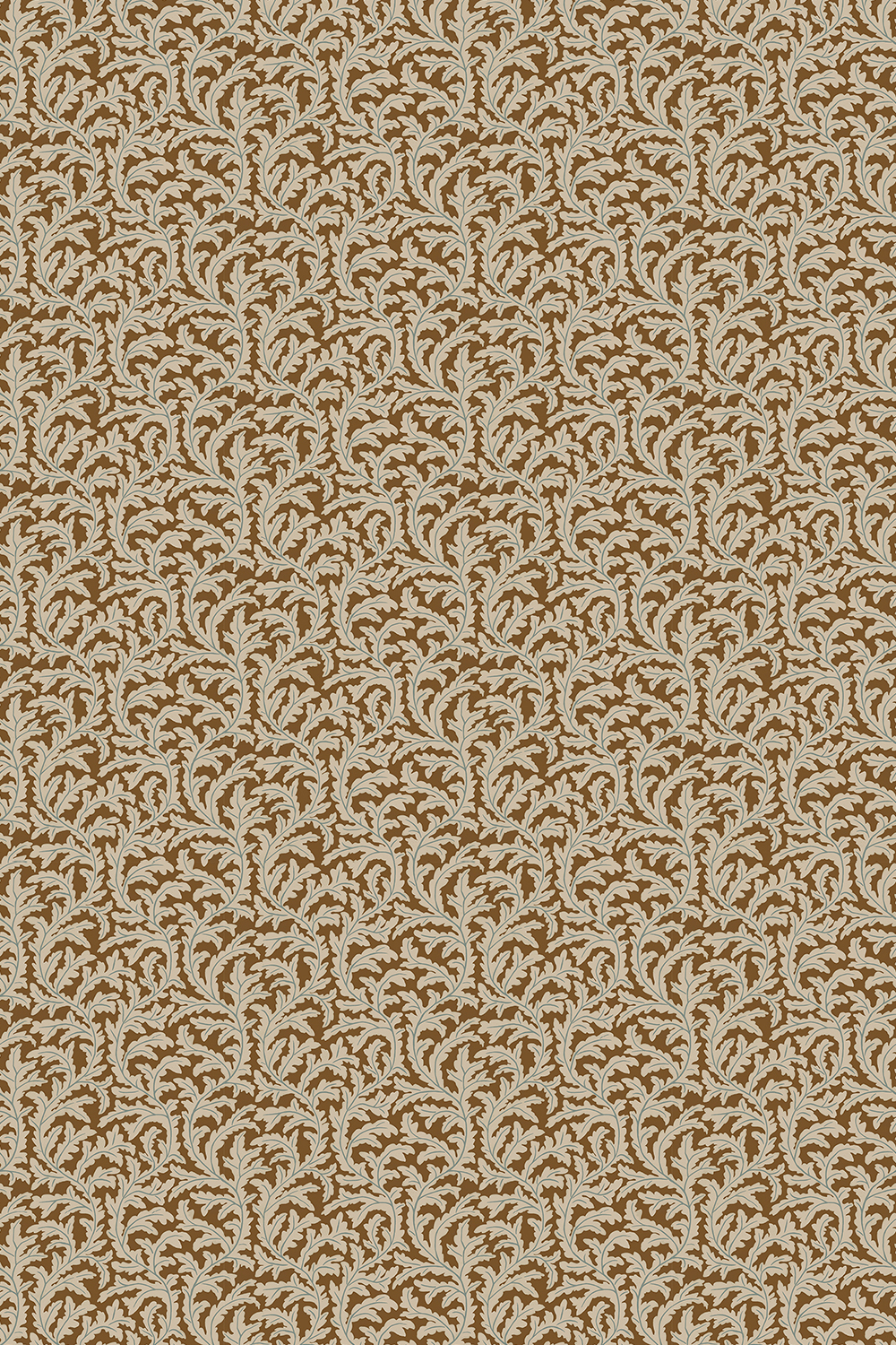 Tapete Frond Ogee - Sepia