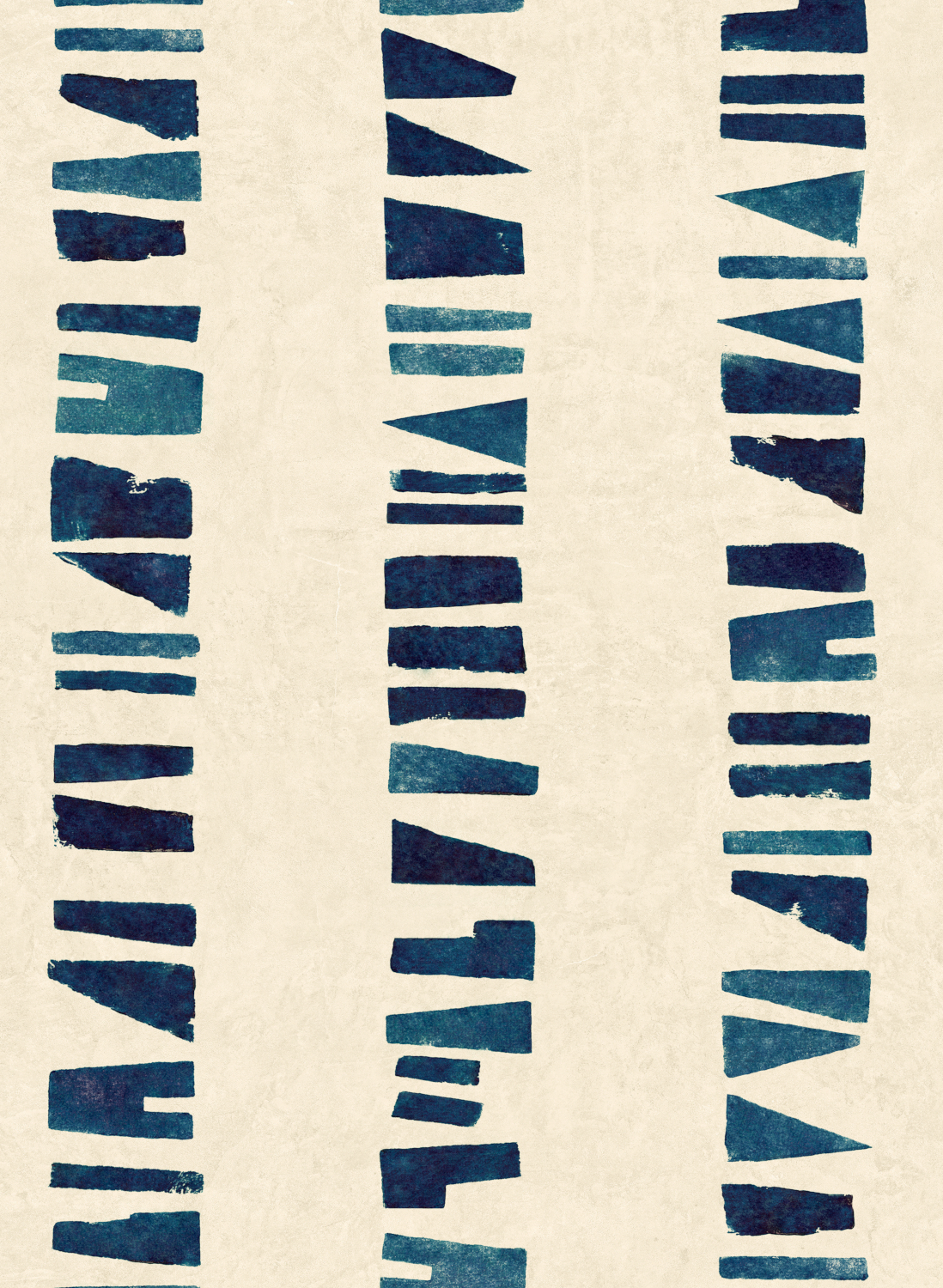 Tapete Linear Footprints - Blue