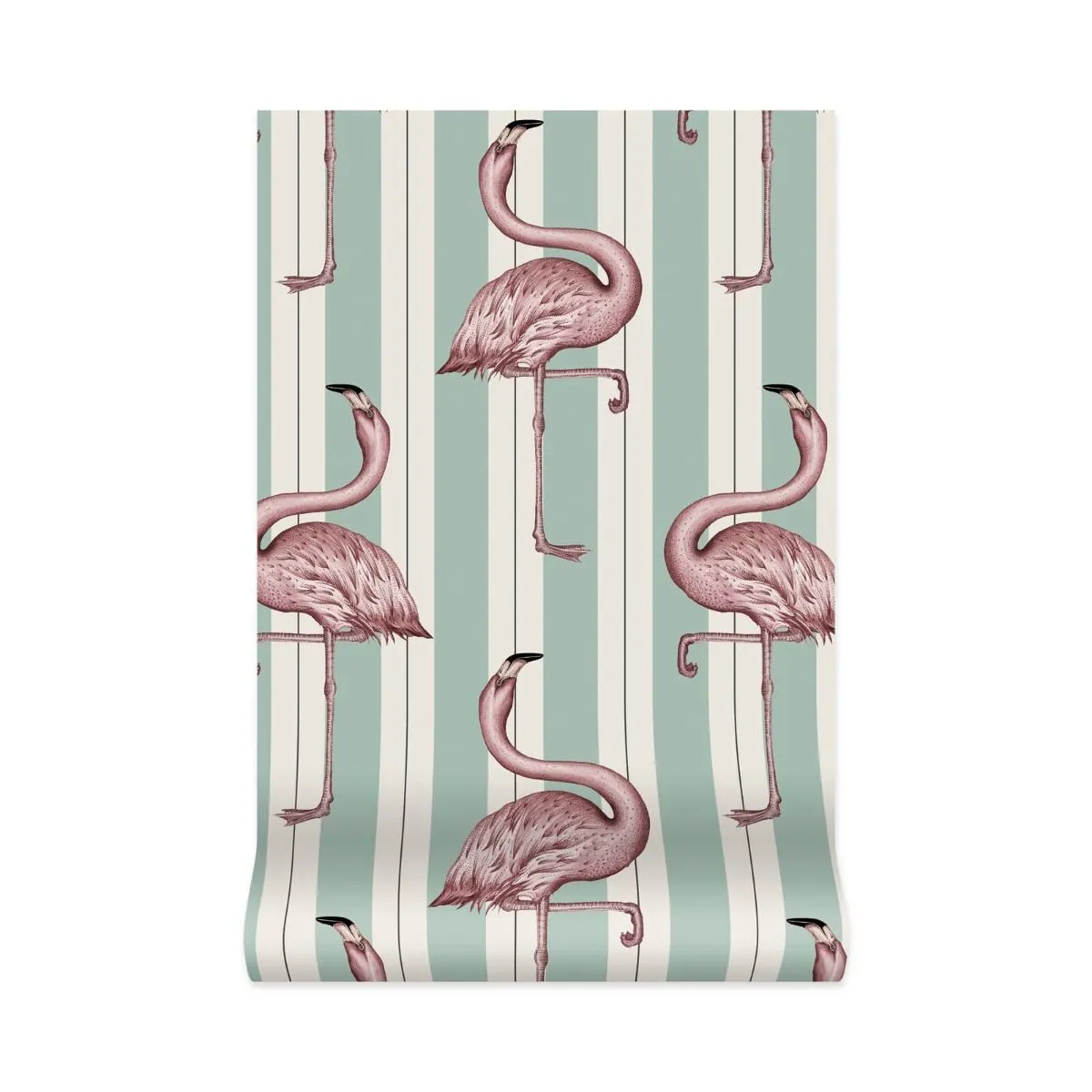 Tapete Flamboyance - Offwhite/ Macaroon Green