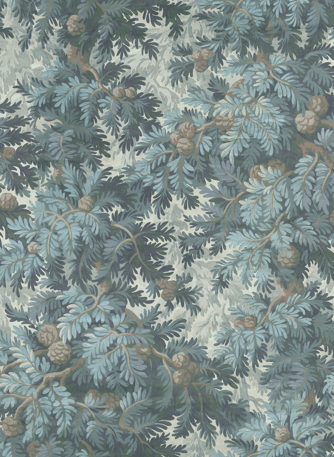 Wandbild Spruce Forest - Blue