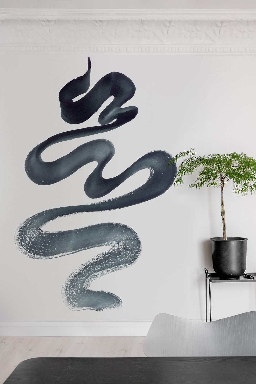 Wandbild Stroke - Ink