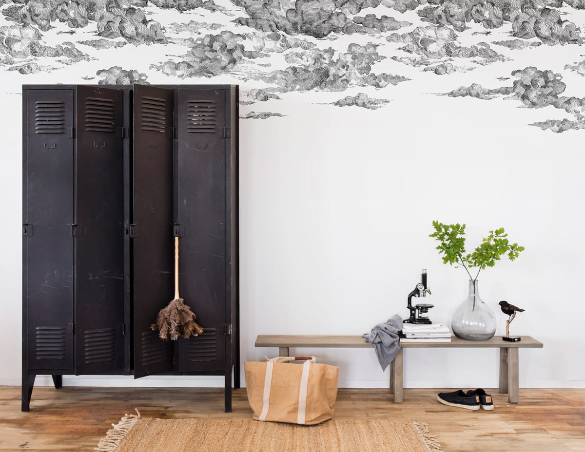 Wandbild Cotton Skies - Black