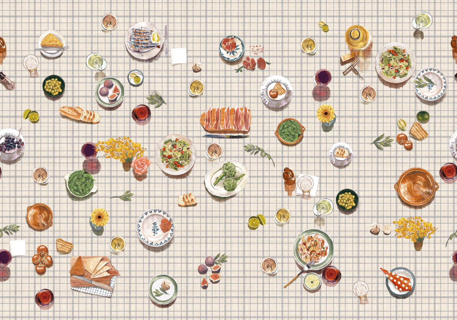 Wandbild Tapeo - Squares
