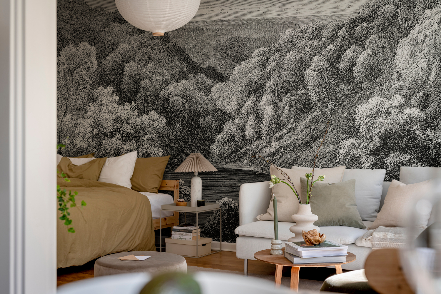 Wandbild Mystery Lake - Vintage