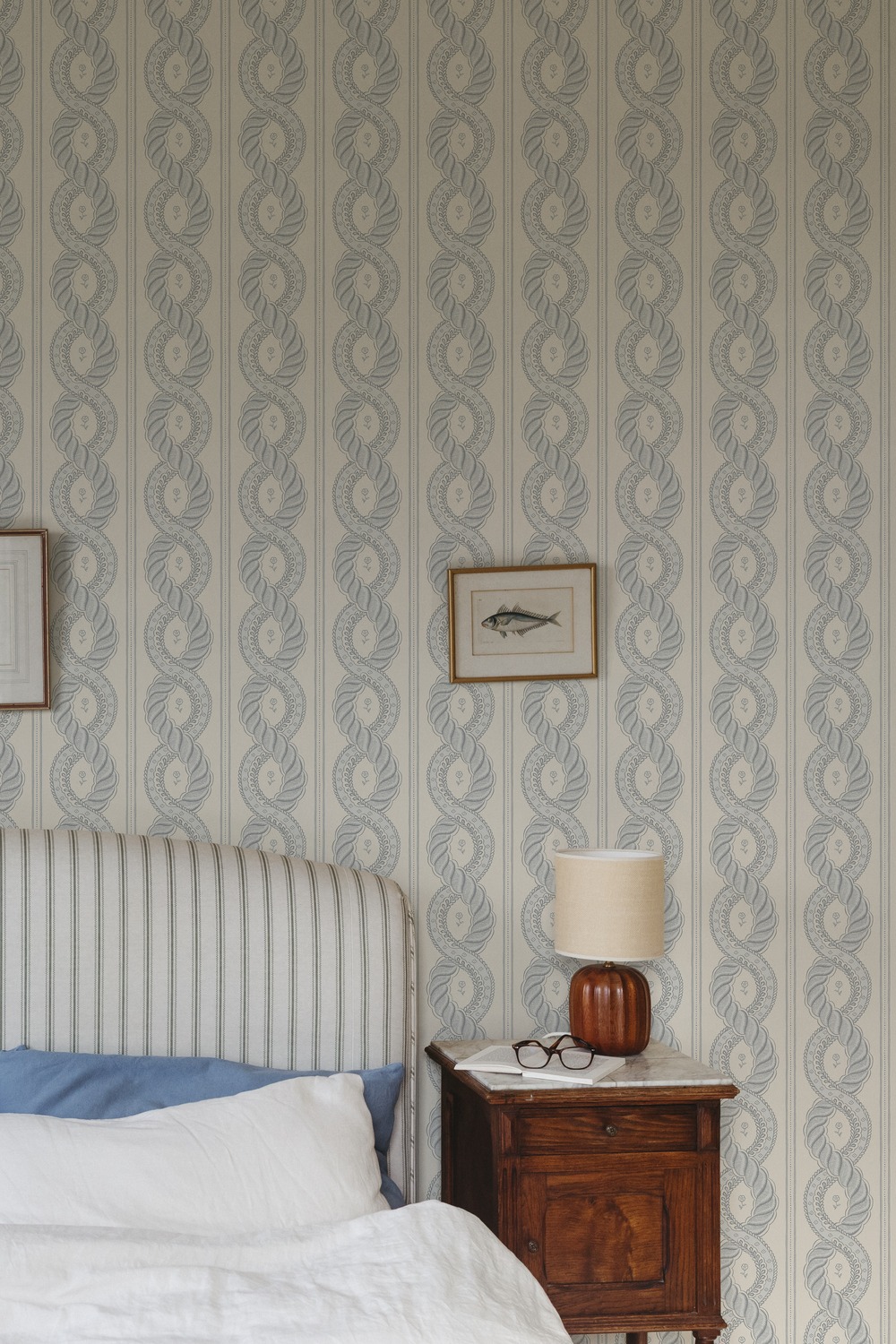 Papier peint Emilion - Light Blue