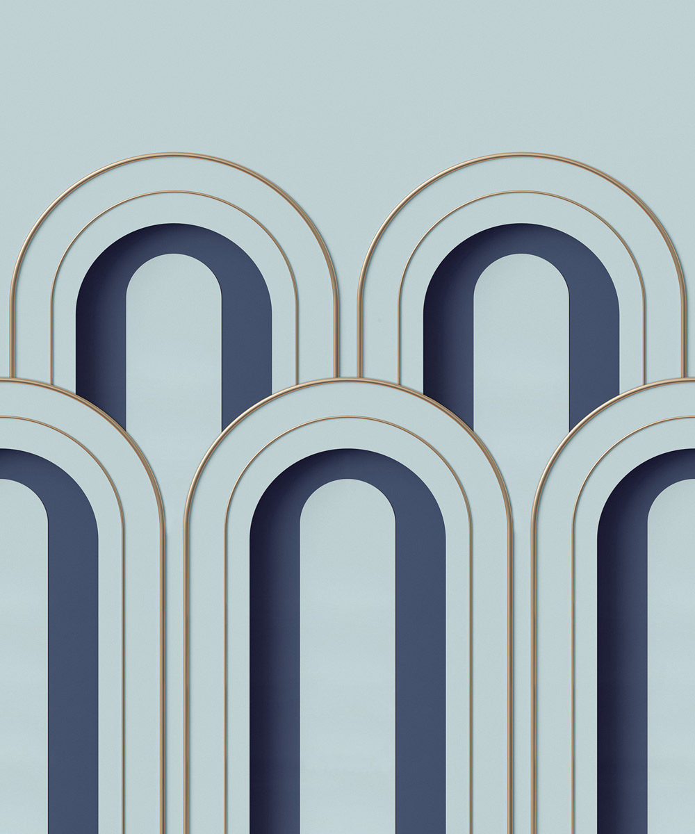 Wandbild Arch Deco - Blue