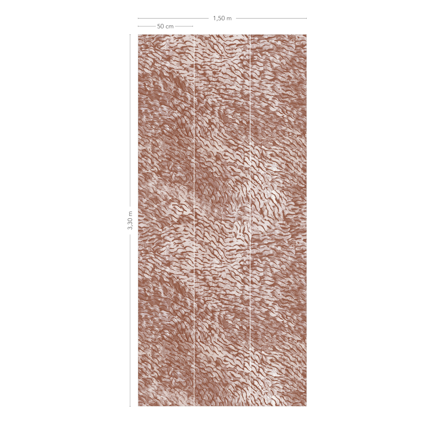 Wandbild Cascade - Terracotta