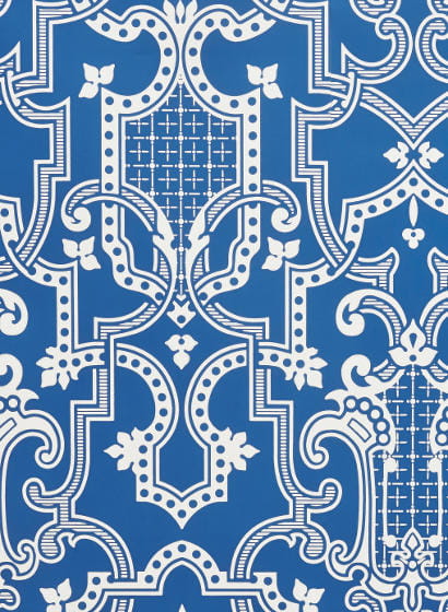 Tapete Theodore - Blanc Bleu