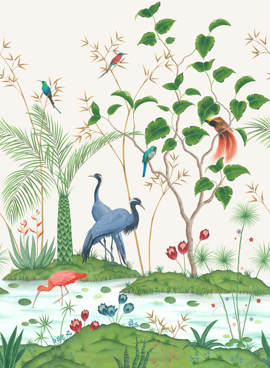 Wandbild Mirage - Ivory