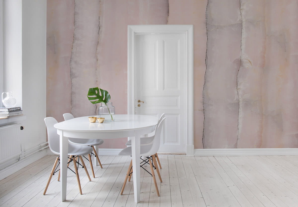 Wandbild Agate - Dusty Pink