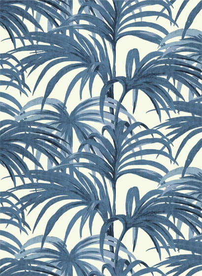 Tapete Palmeral - Off-White / Azure