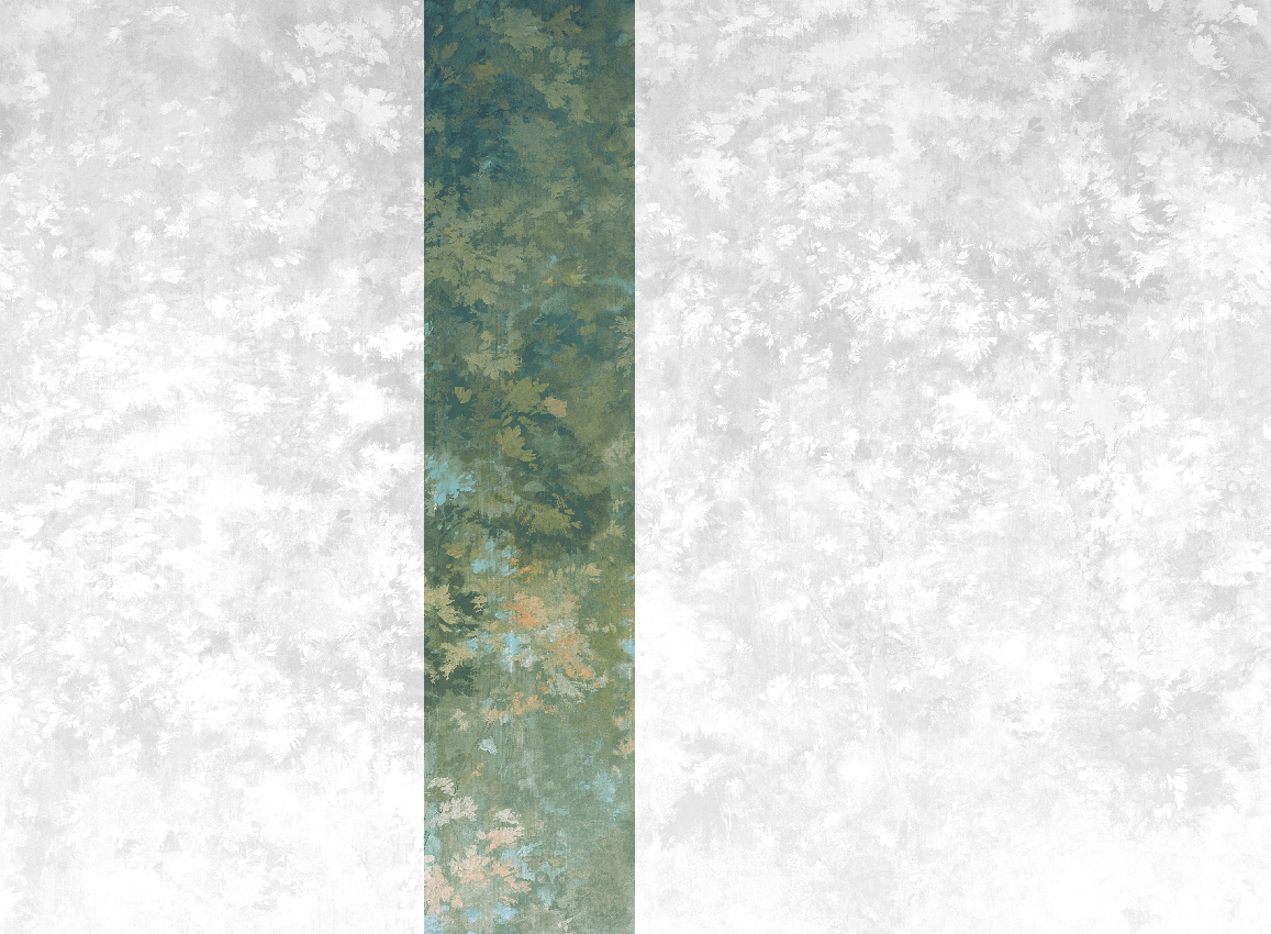 Wandbild Orthez - Green Panel 3