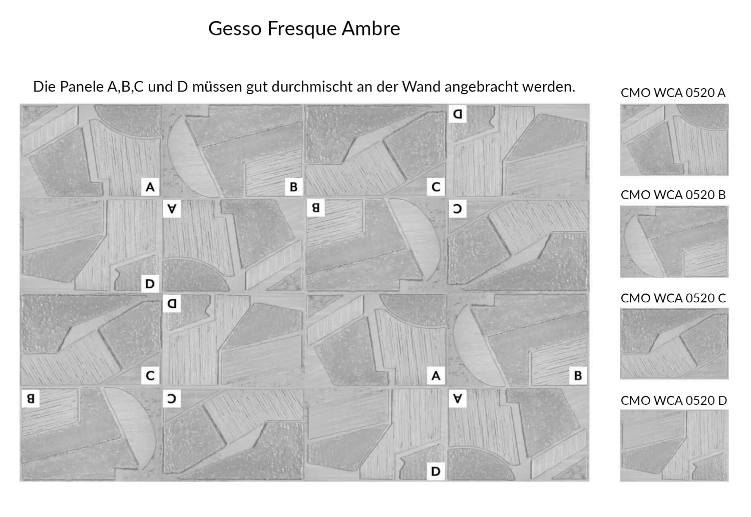 Tapete Gesso Fresque - Ambre A