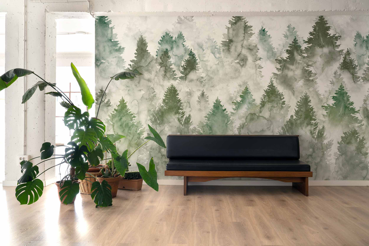 Wandbild Mendia - Menta