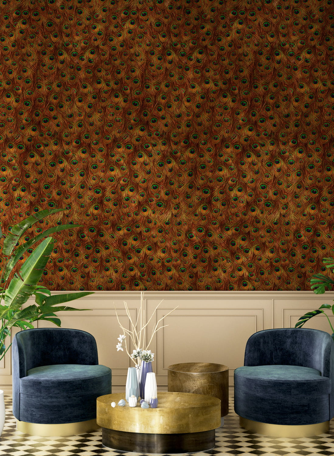Wandbild Peaflow Metallics