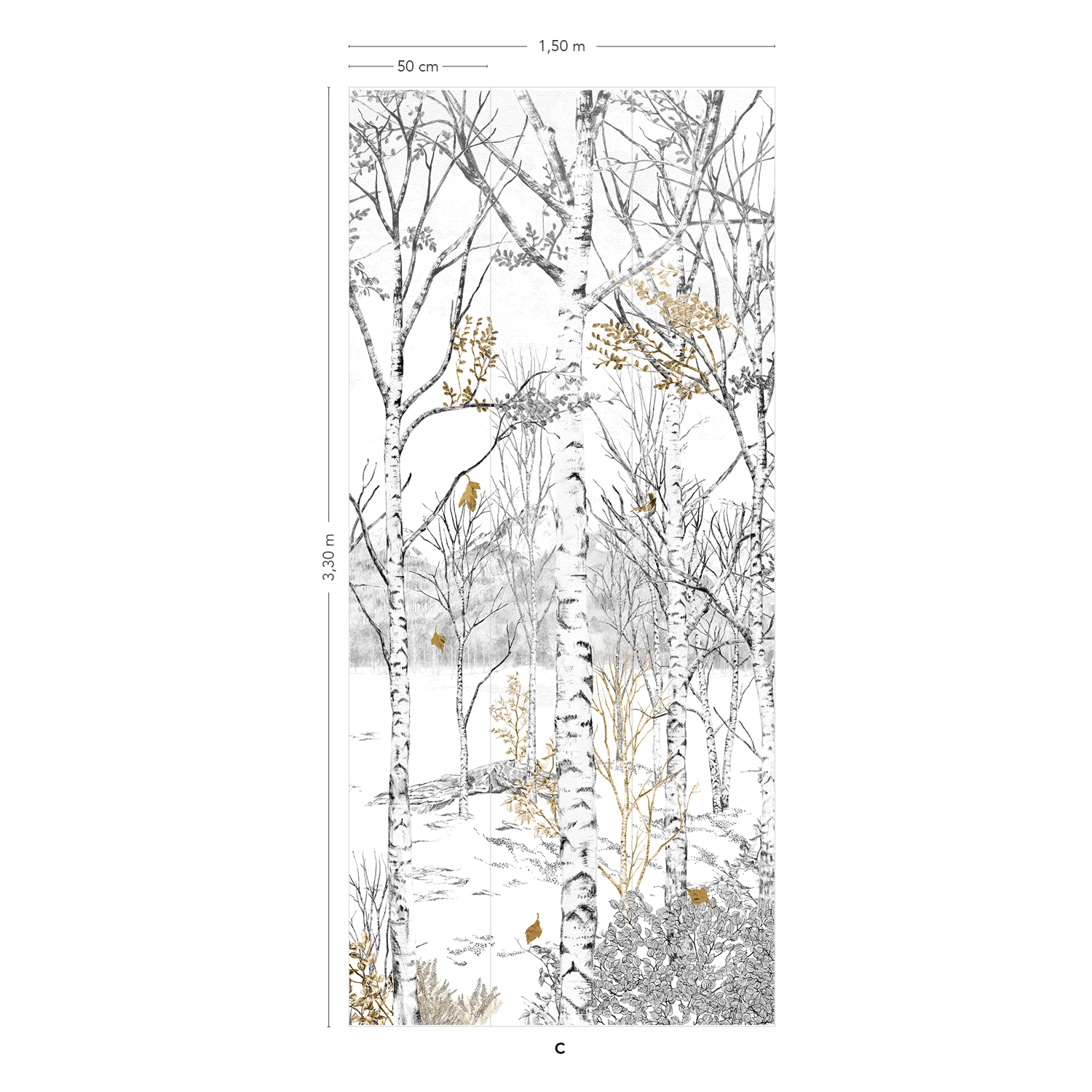 Wandbild Nunavut Dore - Panel C