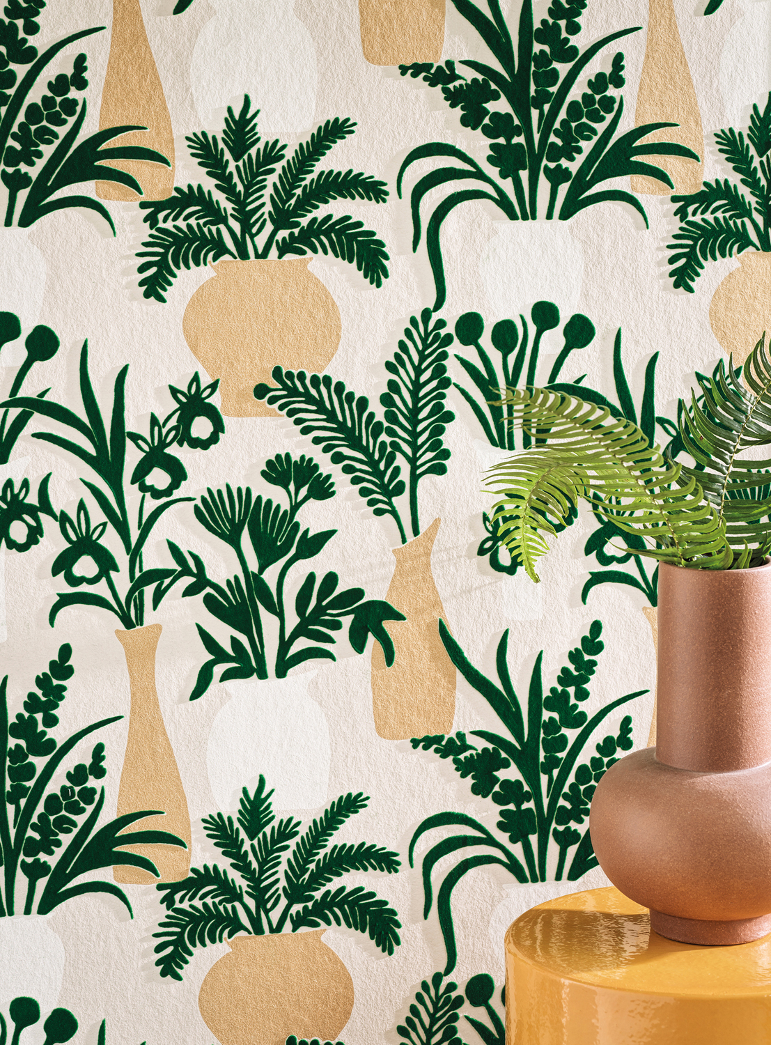 Tapete Amphora - Emerald/ Gold