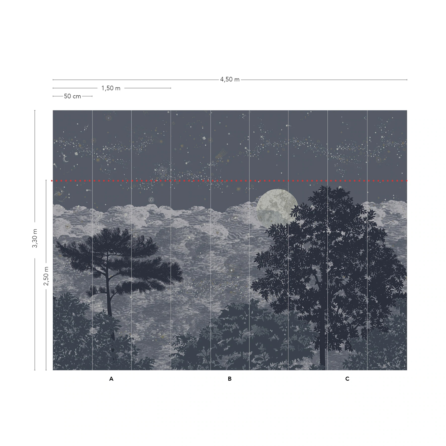 Wandbild Eclipse Clair Obscur - Panel A