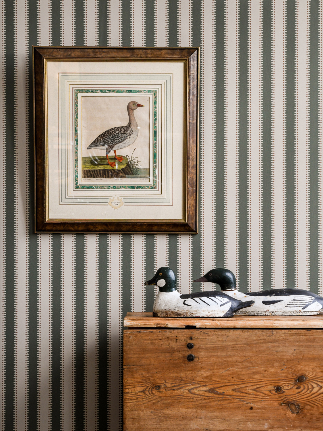 Tapete Jagged Stripe - Dusty Olive