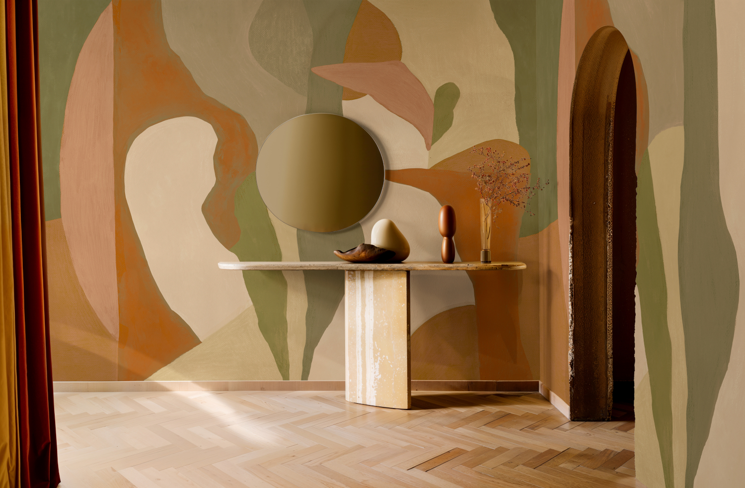 Wandbild Abstract Mex - Orange