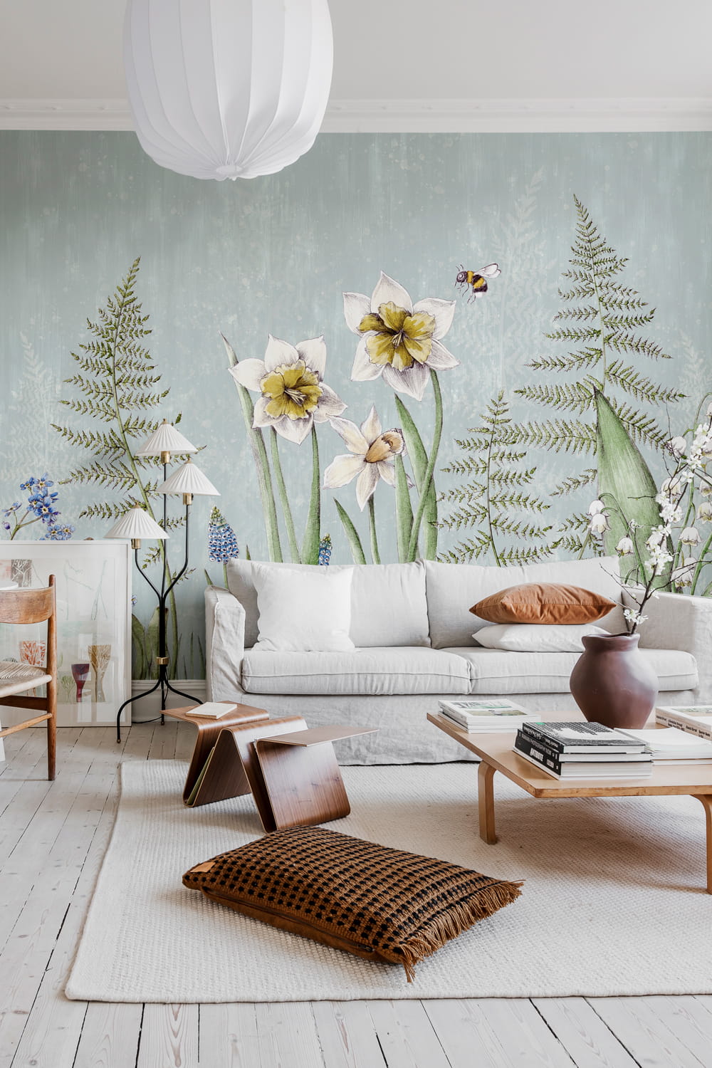 Wandbild Bumblebee - Light Blue