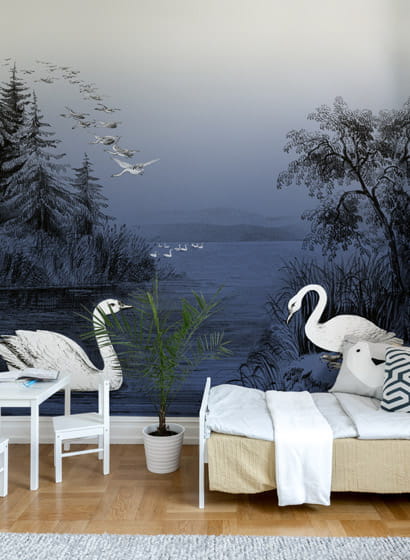 Wandbild Swan Lake