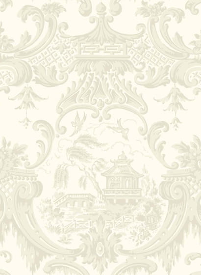 Tapete Chippendale China - Ivory