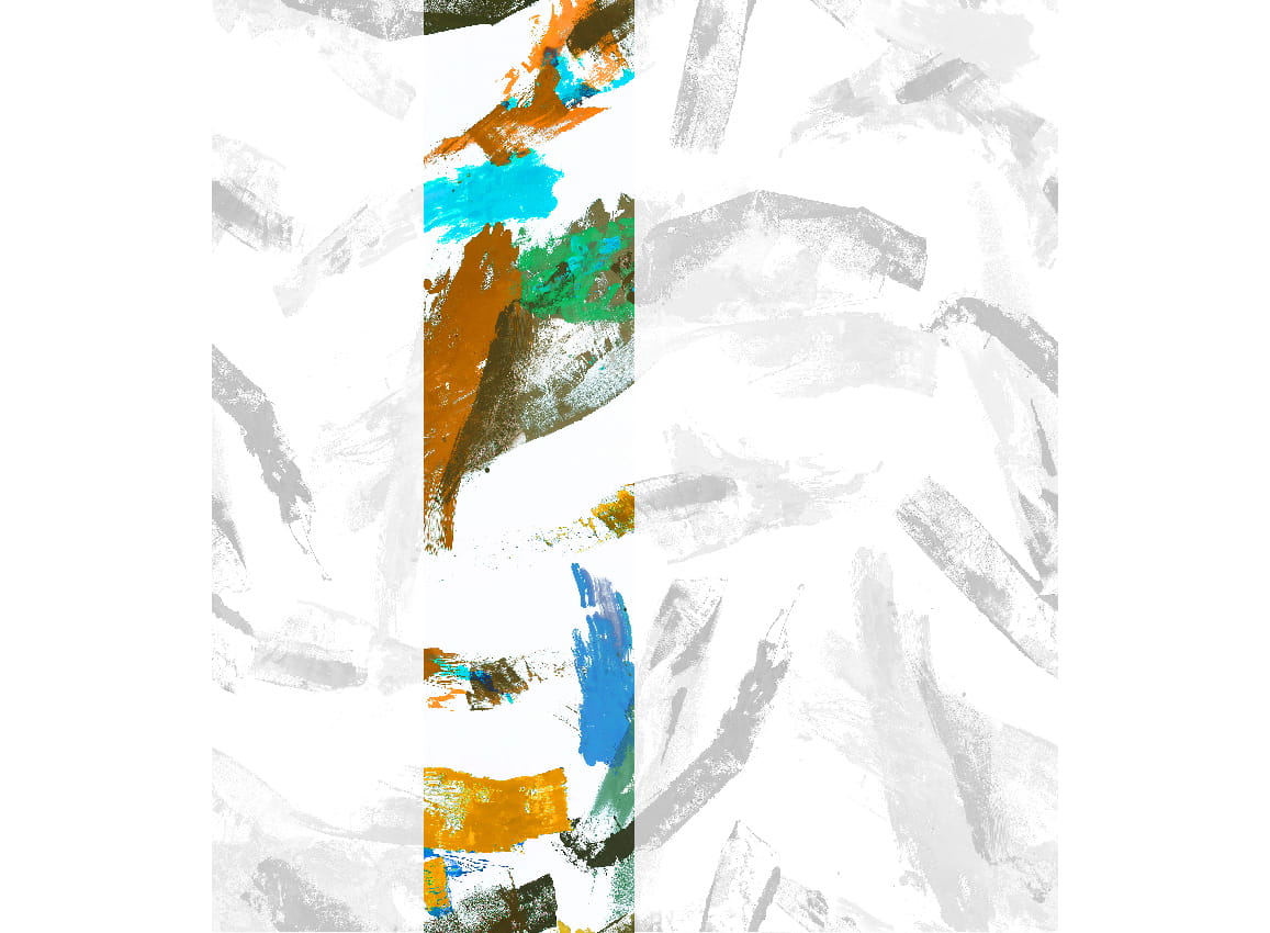 Wandbild Jack - Orange Green Panel 2