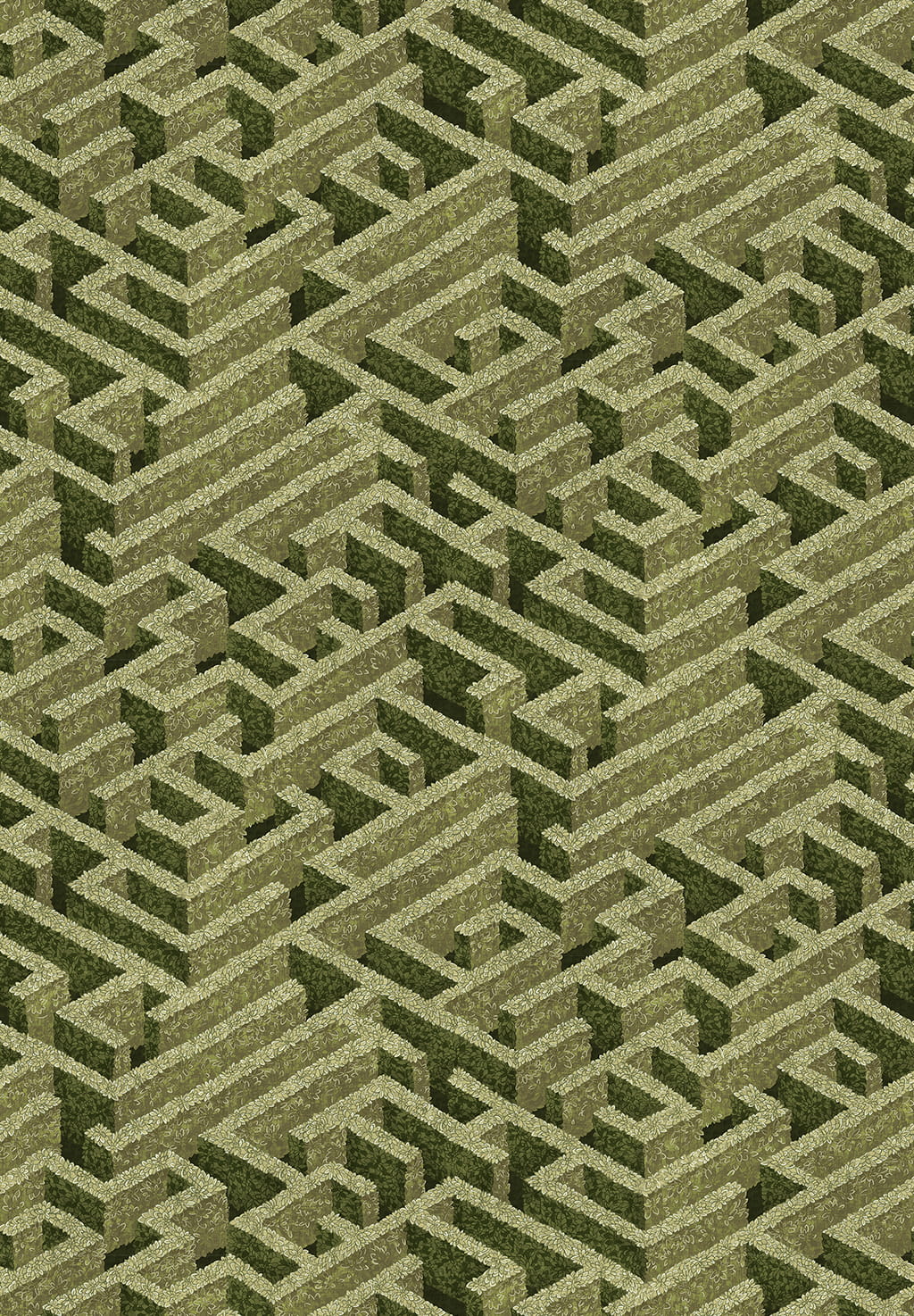 Tapete Labyrinth - Olive