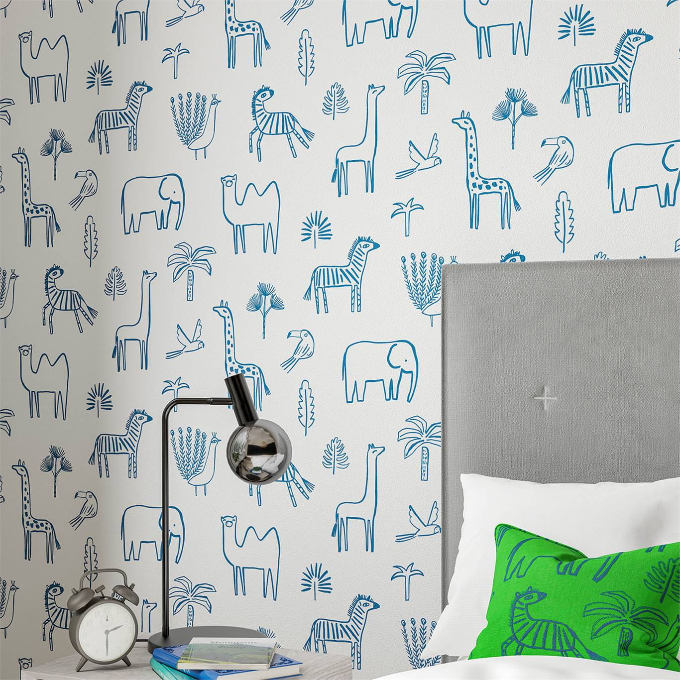 Tapete Funky Jungle - Navy