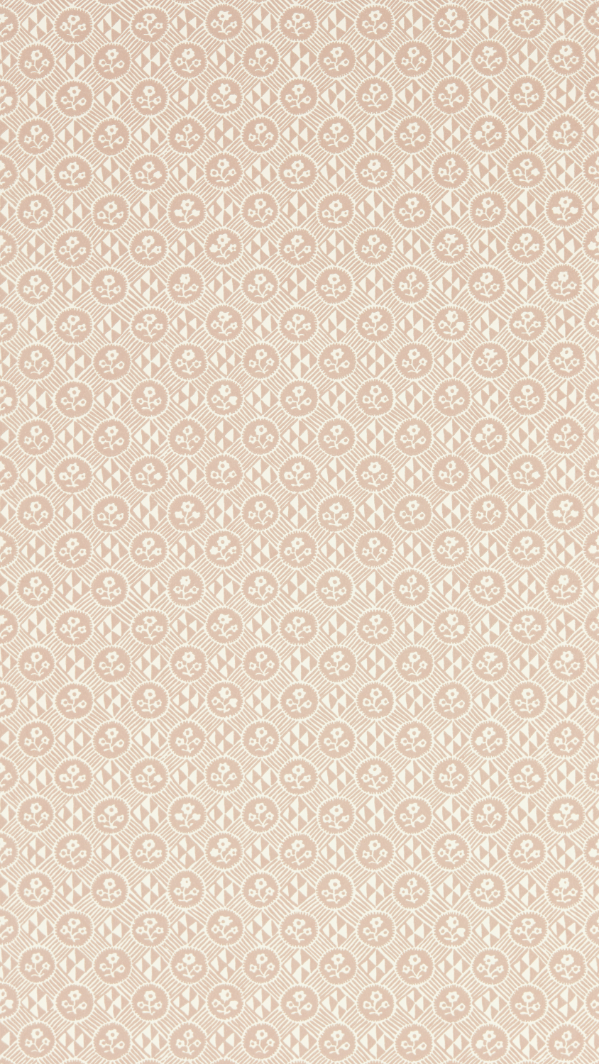 Tapete Diamonds & Flowers - Tuscan Pink