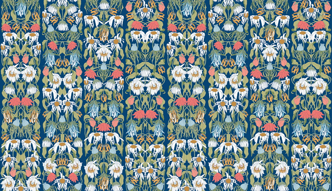 Tapete JOB-07 Withered Flowers Color - JOB-07