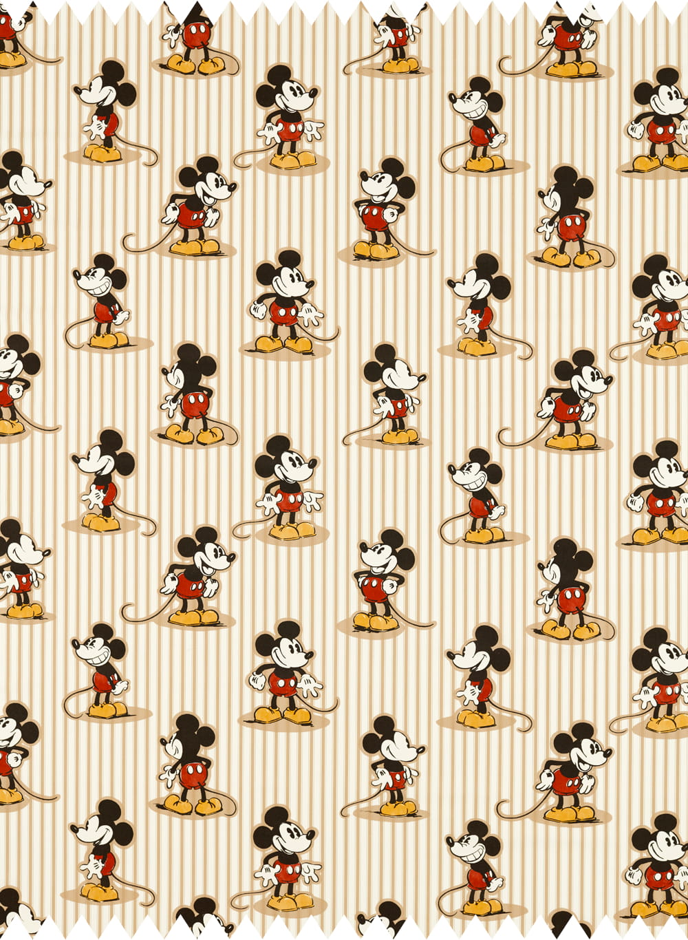 Stoff Mickey Stripe - Peanut