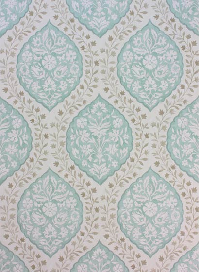 Tapete Marguerite - Aqua/ Taupe