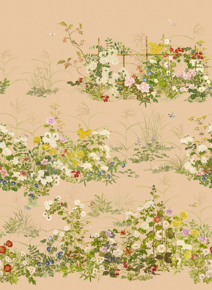 Tapete Scenic Flora - Gilded