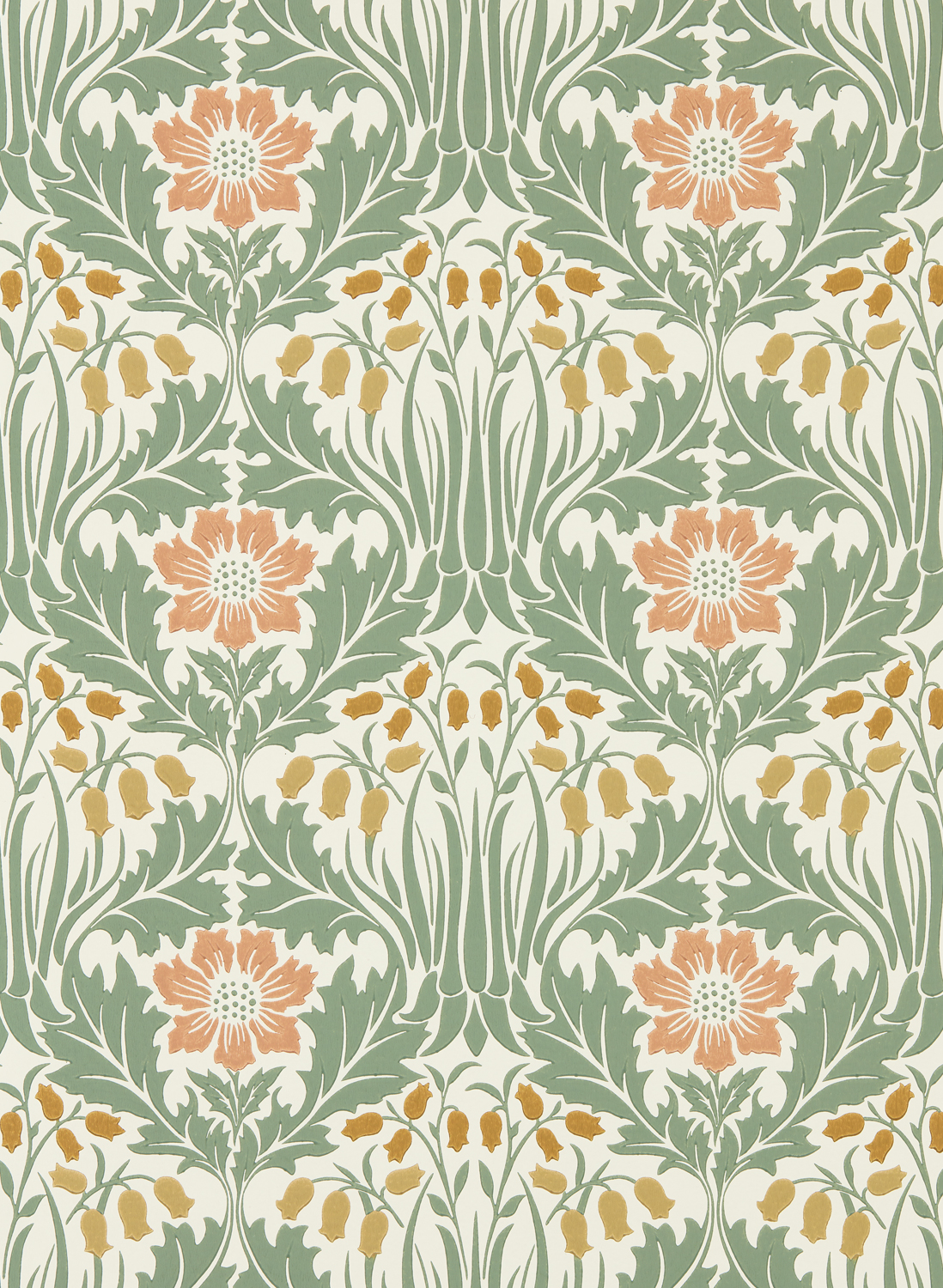 Tapete Woodbell & Anemone - Rose/ Sage