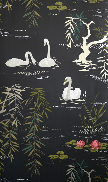 Tapete Swan Lake - Black