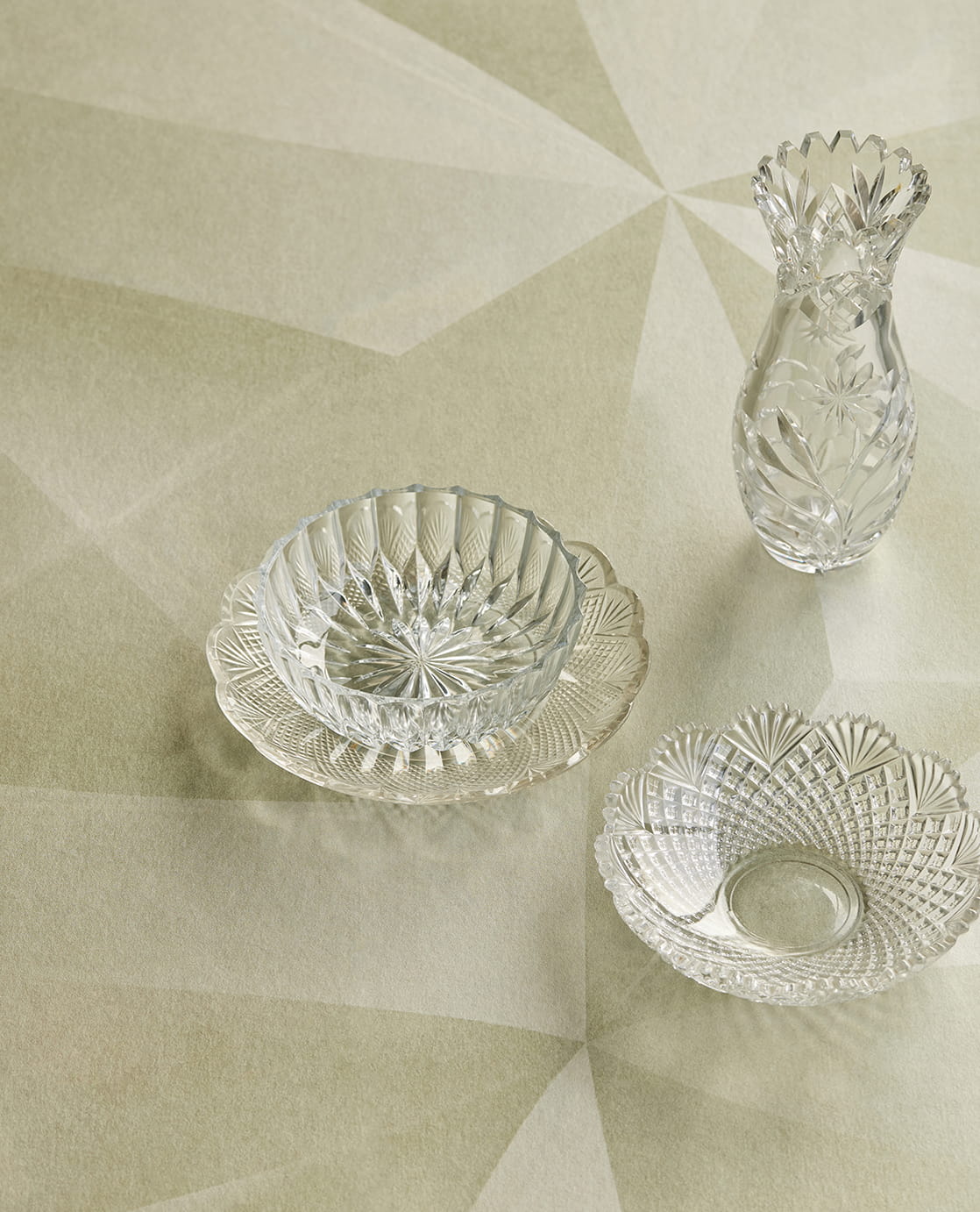 Wandbild Crystal - Sage Left