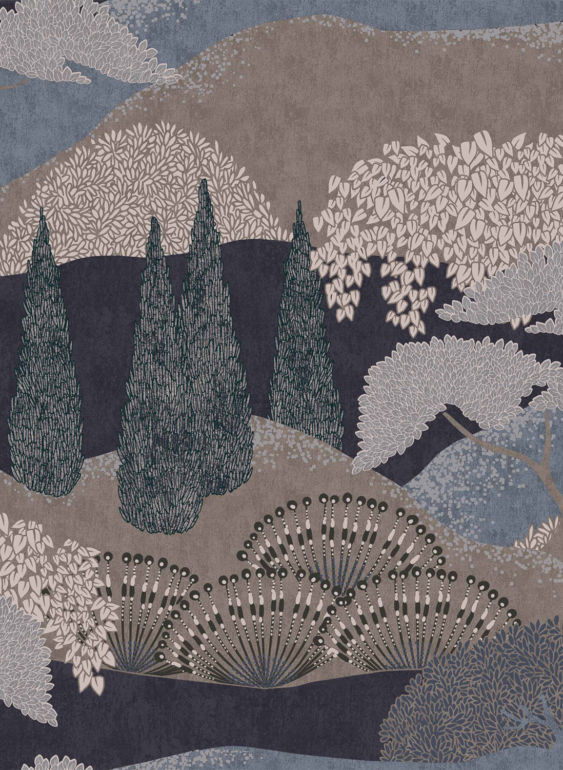 Tapete Jardin Japones - Anil