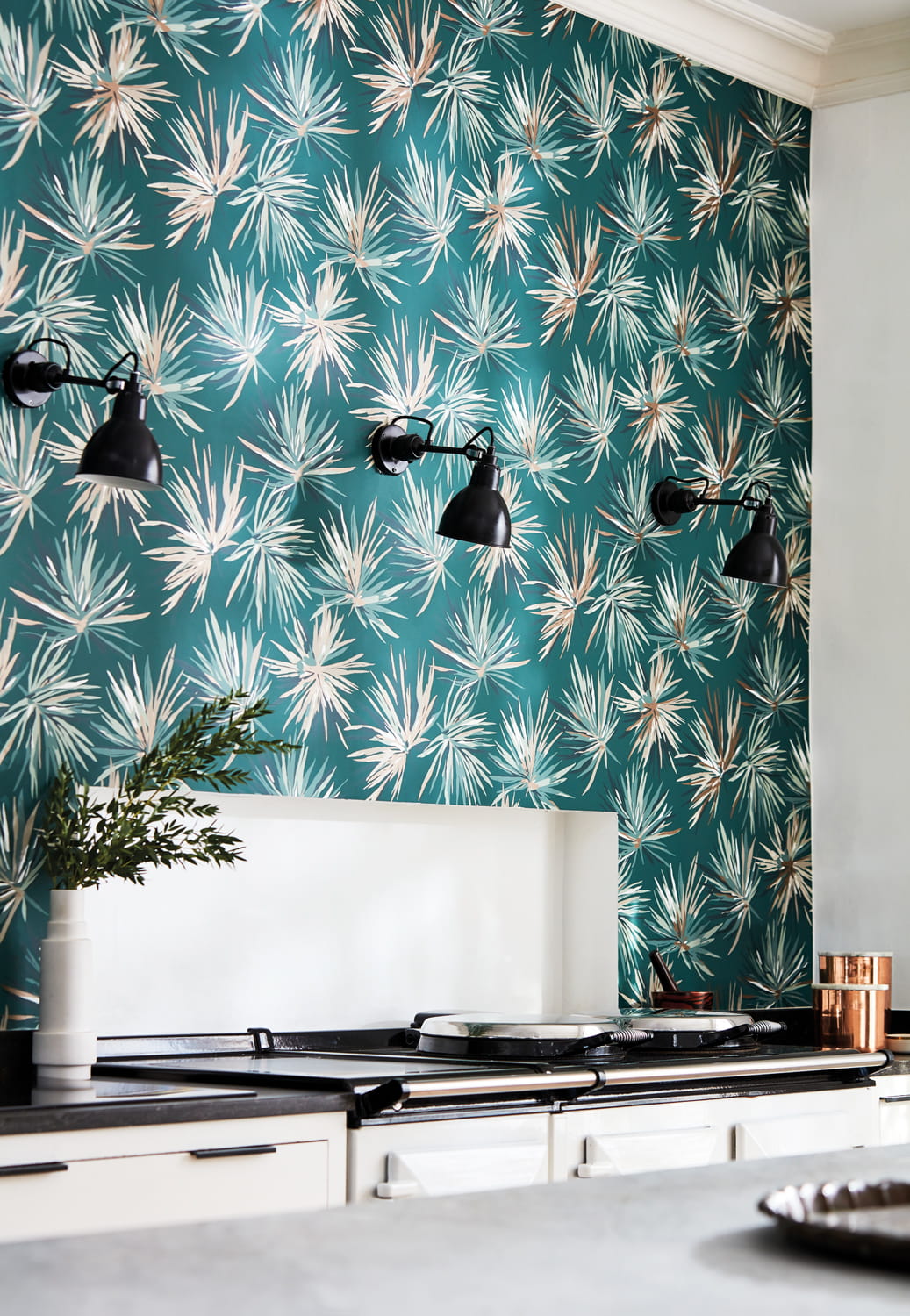 Tapete Aucuba - Forest/ Copper