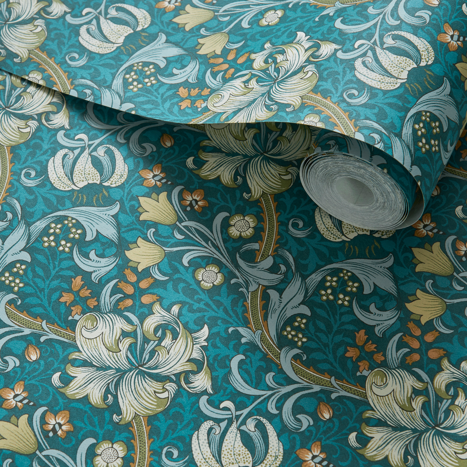 Tapete Golden Lily - Teal