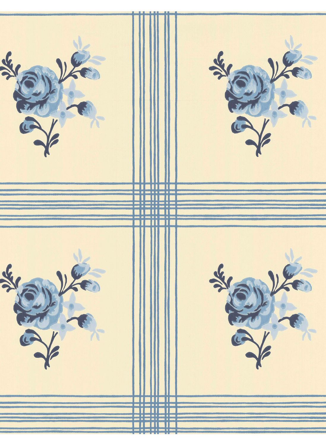 Tapete Rose - Delft Blue