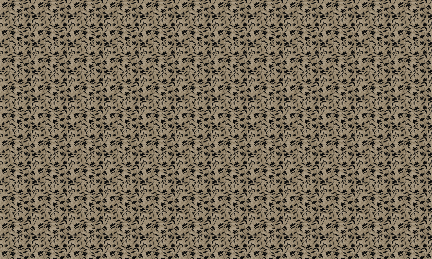 Tapete Blooming Damask - Black