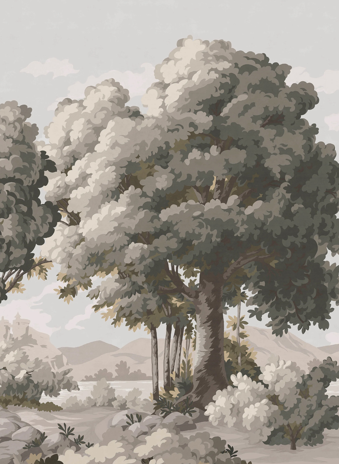 Papier peint Vallée des Peintres - Verdure Panel B