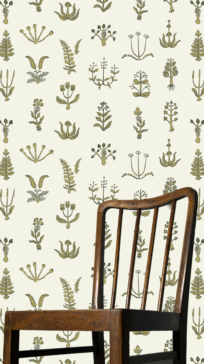 Tapete Floral Spot - Chaingate Green/ Meadow/ Ringhill White